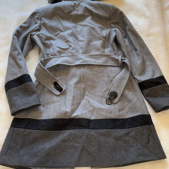 Via Spiga gray/black trench coat. Size 6 - Picture 6 of 7